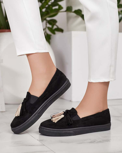 Royalfashion Dámske mokasíny so strapcami Bererto