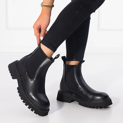 Čierne dámske vysoké čižmy Nurvi - Obuv