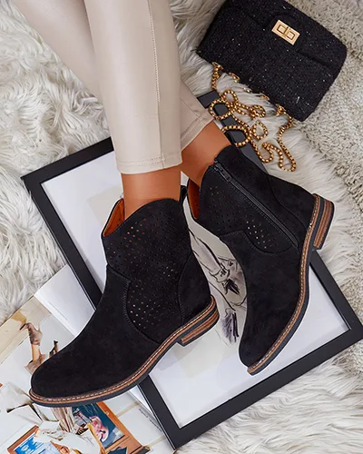 Royalfashion Dámske ažurové čižmy Toffas