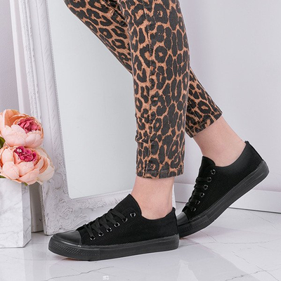 Czarne trampki Annabelle - Obuwie