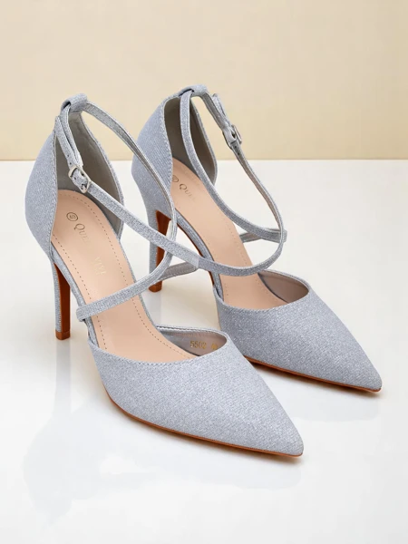 Royalfashion Dámske lodičky na ihlovom opätku GlamStrap