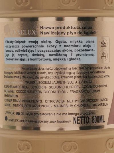Luxelux Gél na umývanie tela Bright Embellish 800 ml