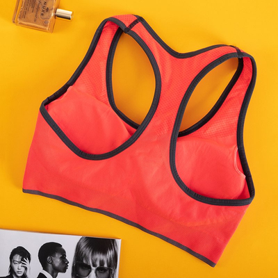 Neónová oranžová dámska športová podprsenka - spodná bielizeň