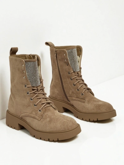 Eko semiš vezani ženski gležnarji Ferlyne