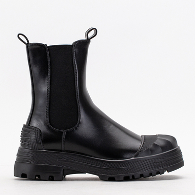 Čierne dámske vysoké čižmy Norvis - Obuv