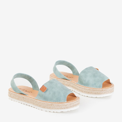 Dámske mint sandále na platforme Zarela - Topánky