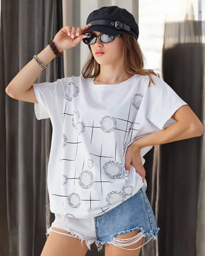 Royalfashion Dámske bavlnené tričko s potlačou