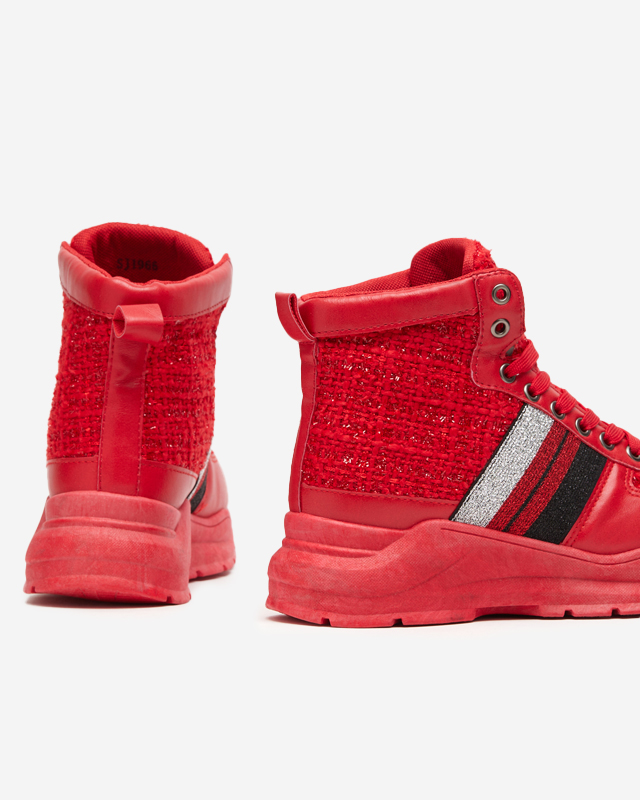 Červené dámske športové tenisky Hasmali - Obuv