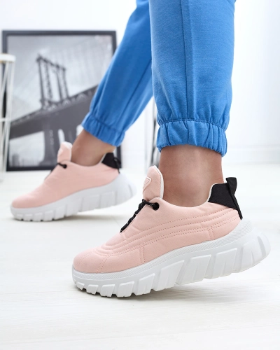 Svetloružová dámska látková športová obuv Riotay- Obuv