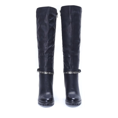 Czarne kozaki Angelina - Obuwie