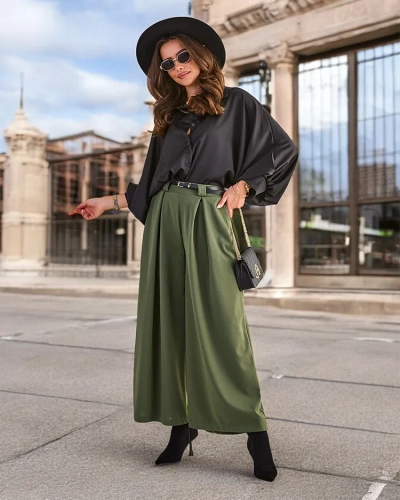 Royalfashion Dámske široké nohavice