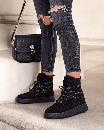 Royalfashion Dámske sněhule s šnurovaním Mommer