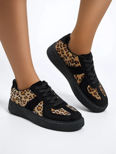 Royalfashion Dámske športové tenisky s leopardím vzorom Big Cat