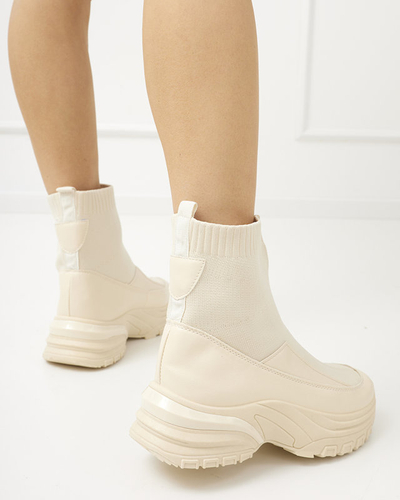 Béžové dámske športové slip-on tenisky Berida - Obuv