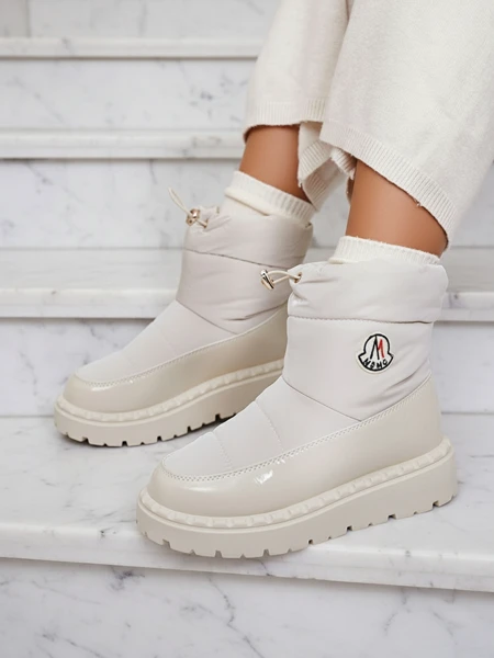 Royalfashion Dámske snehulky v krémovej farbe Ireda