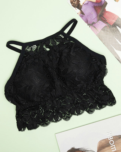 Čierna dámska bralette podprsenka - Spodná bielizeň