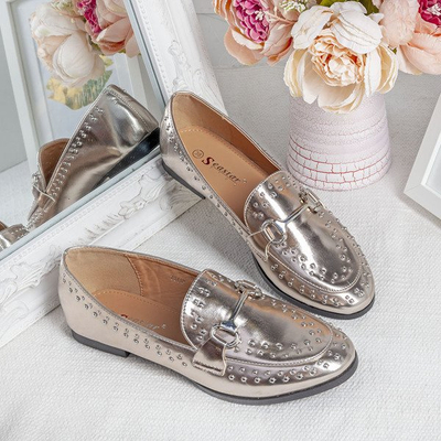 Zlaté mokasíny s trysky Idaho - Obuv 1