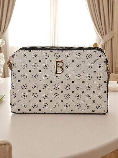 Royalfashion Malá kabelka vyrobená z ekokože s potlačou Viva Linea