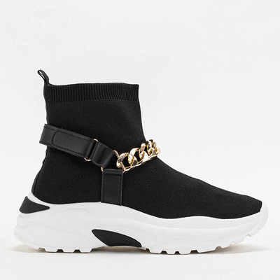 Dámska vysoká čierna športová obuv Greqo - obuv