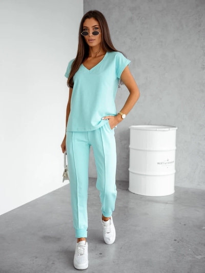 Royalfashion Dámsky bavlnený casual set s krátkymi rukávmi