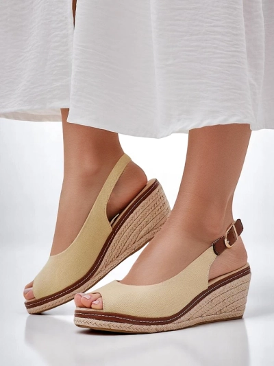 Royalfashion Dámske wedge sandále otvorená špička Tafenis
