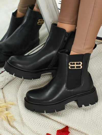 Ženski gležnarji iz eko usnja Fravine