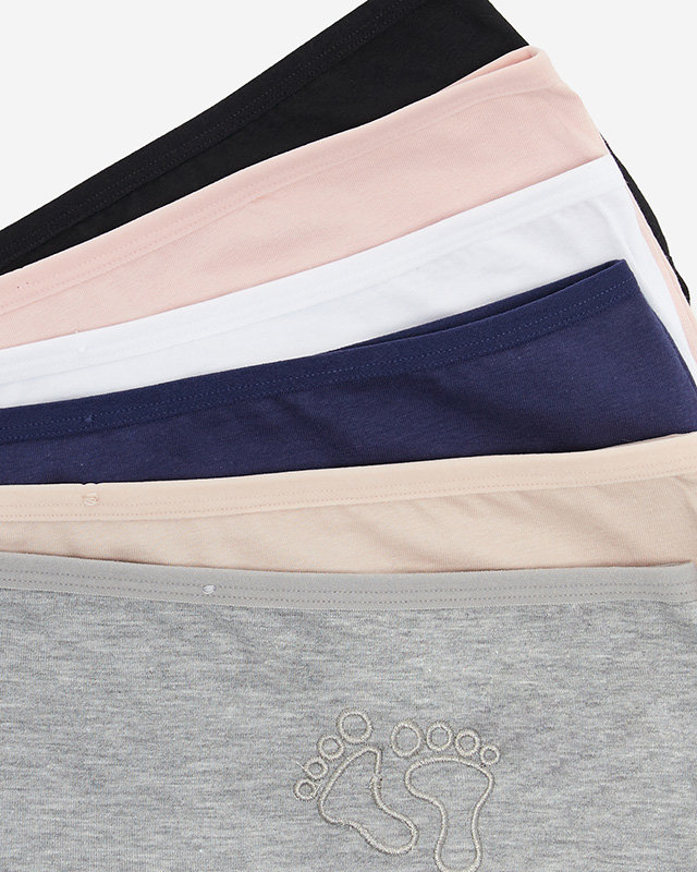 Dámske bavlnené nohavičky súprava 6 / bal - Spodná bielizeň