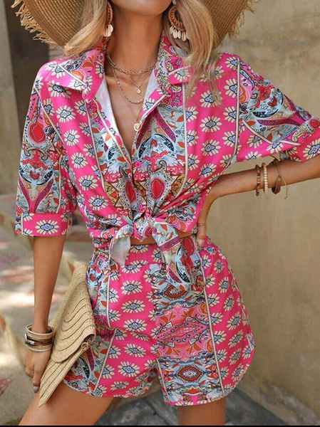 Royalfashion Vzorovaný dámsky komplet