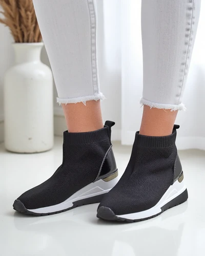 Royalfashion Dámske wedge tenisky na klíne s kamienkami Viseq