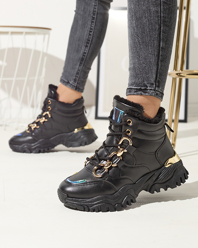 Čierna dámska zateplená športová obuv Nepolle- Obuv