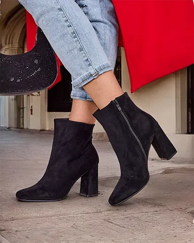 Royalfashion Eco-suede dámske kotníkové topánky na prísadu Emoro