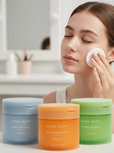 Bombažne blazinice za odstranjevanje ličil - vlažilne, pomirjujoče