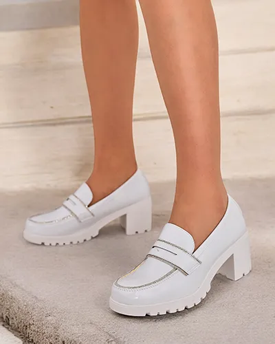 Royalfashion Dámske lakované mokasíny Befies