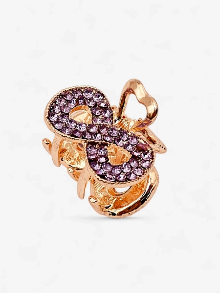 Royalfashion Lasnica za lase s cirkoni TwinkleGrip