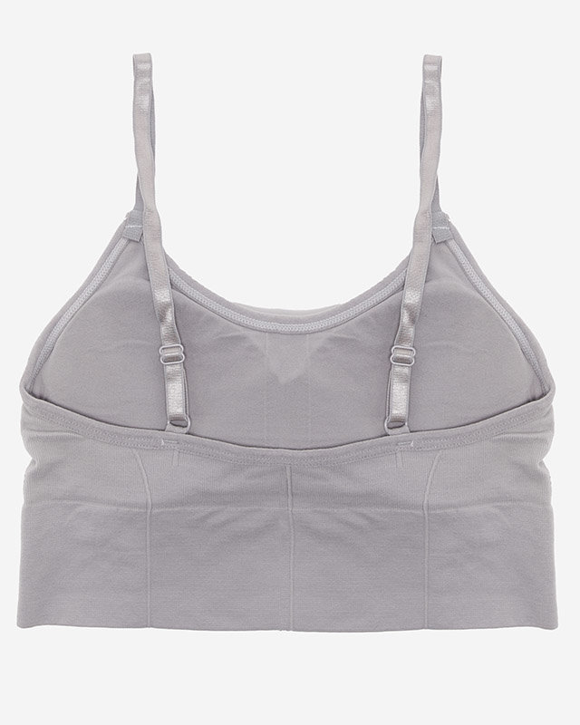 Svetlošedá dámska športová podprsenka - Spodná bielizeň
