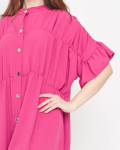 Dámske fialové šaty po kolená - Oblečenie