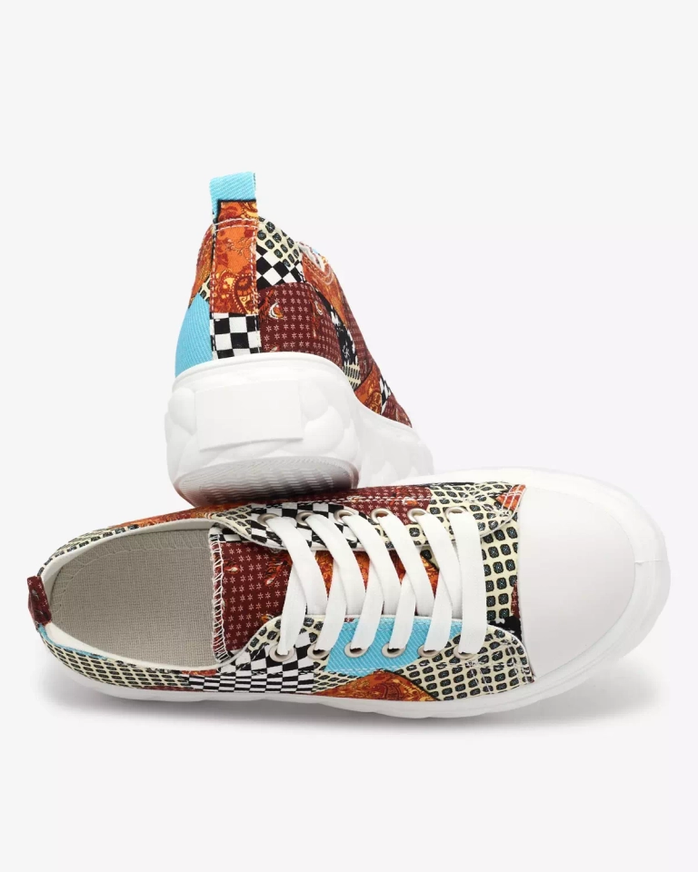 Royalfashion Vzorované dámske tenisky na platforme Leterina