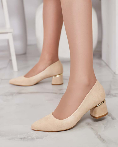 Royalfashion Dámske lodičky na nízkom podpätku Letrope