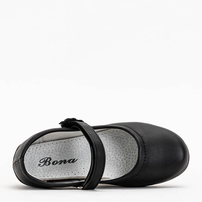 Čierne dievčenské topánky značky Carbi- Shoes