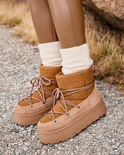 Royalfashion Dámske šnurovacie snehule Filori