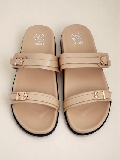 Royalfashion Dámske šľapky z ekokože EcoTwins Slides
