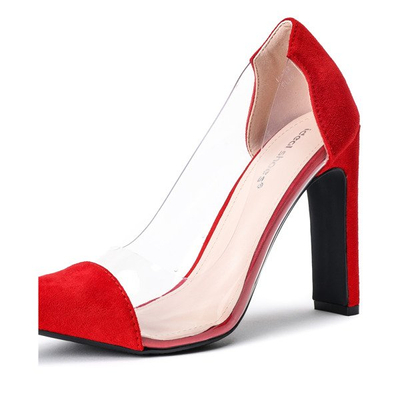 Červené pumpy na sloupu Marcelina - Obuv 1