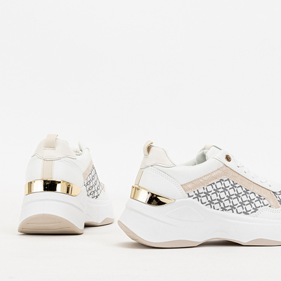 Béžovo-biela dámska športová obuv Weniso tenisky - Obuv