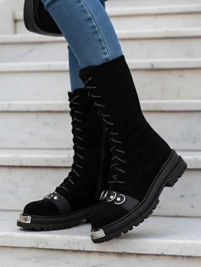 Royalfashion Dámske šnurovacie čižmy Werces