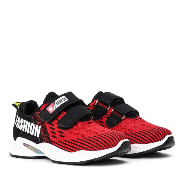 Černé a červené dětské boty Huesca - Footwear 1