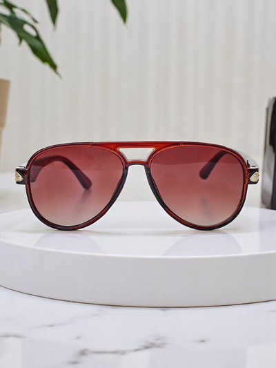 Royalfashion slnečné okuliare s dekoratívnymi nožičkami Shadow Aviator