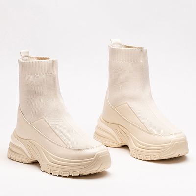 Béžové dámske športové slip-on tenisky Berida - Obuv