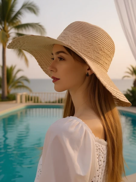 Royalfashion Dámsky slamený klobúk Elorine