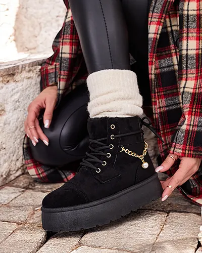 Royalfashion Dámske šnurovacie čižmy Woruces