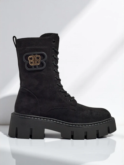 Royalfashion Ženski gležnarji v stilu delavskih škornjev Milloze